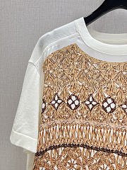 Louis Vuitton Woven Print Front Knit Top  - 2