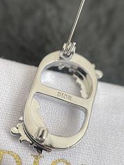 Dior brooch silver  - 4