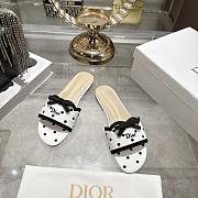 Dior Dway Heeled Slide white and black - 1