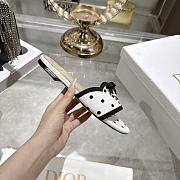 Dior Dway Heeled Slide white and black - 6