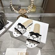Dior Dway Heeled Slide white and black - 5