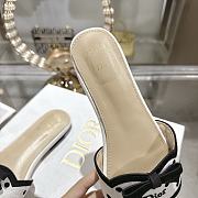 Dior Dway Heeled Slide white and black - 4