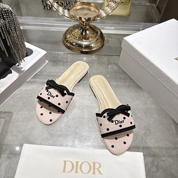 Dior Dway Heeled Slide pink