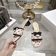 Dior Dway Heeled Slide pink 4.5cm - 1