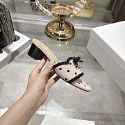 Dior Dway Heeled Slide pink 4.5cm - 3