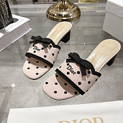 Dior Dway Heeled Slide pink 4.5cm - 2