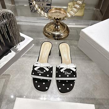 Dior Dway Heeled Slide black 4.5cm