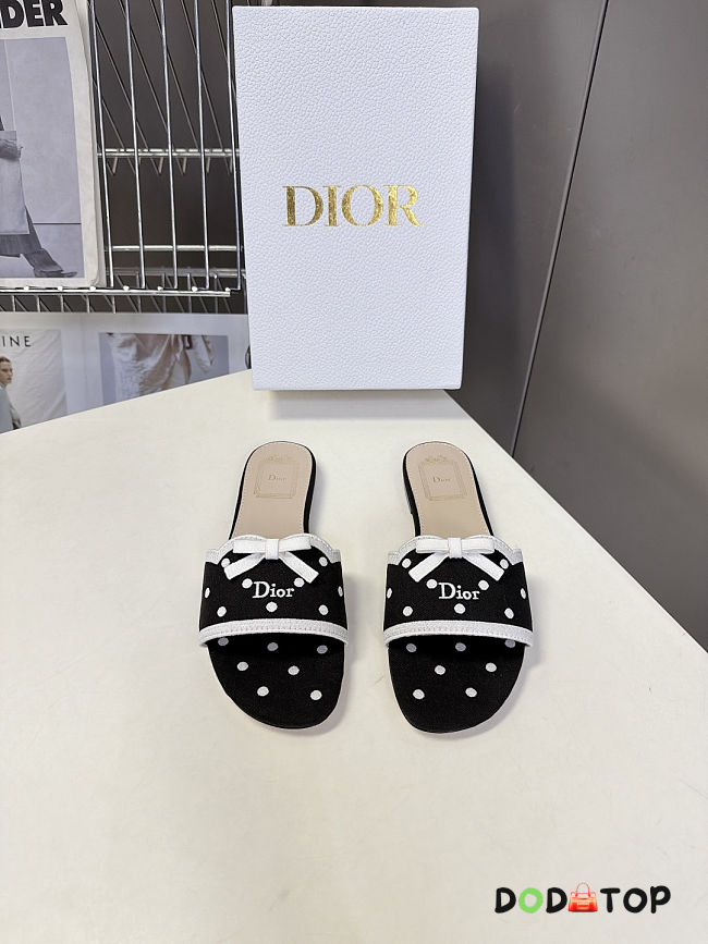 Dior Dway Heeled Slide black -01 - 1