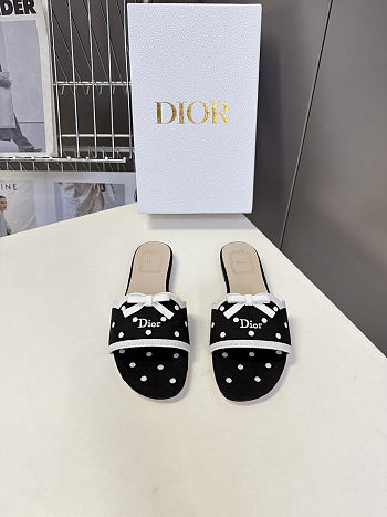 Dior Dway Heeled Slide black -01