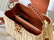 Louis Vuitton Rattan Calfskin Capucines bag size 27x18x9cm - 4