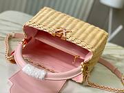 Louis Vuitton Rattan Calfskin Capucines bag pink size 27x18x9cm  - 4