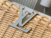 Louis Vuitton Rattan Calfskin Capucines bag blue size 27x18x9cm  - 2