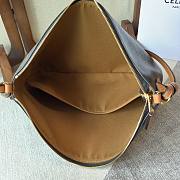Celine Duo Zipped Bag In Triomphe Canvas And Natural Calfskin size 36.5×24×10cm - 6
