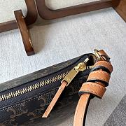 Celine Duo Zipped Bag In Triomphe Canvas And Natural Calfskin size 36.5×24×10cm - 3