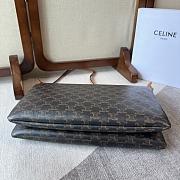 Celine Duo Zipped Bag In Triomphe Canvas And Natural Calfskin size 36.5×24×10cm - 2