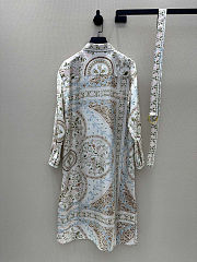 Louis Vuitton Flower Foulard Shirt Dress  - 6