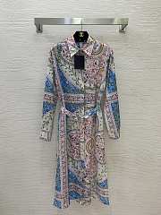 Louis Vuitton Flower Foulard Shirt Dress -01 - 1