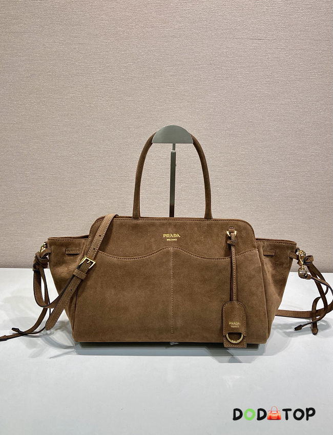 Prada Carry large suede bag size 33x22x15cm - 1