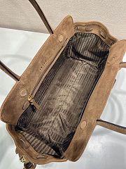 Prada Carry large suede bag size 33x22x15cm - 4