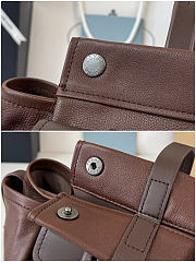 Prada Route large leather tote bag Color Cocoa Brown size 34x25x17cm - 2