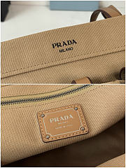 Prada Route large leather tote bag color sand Beige size 34x25x17cm - 3