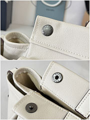 Prada Route large leather tote bag white size 34x25x17cm - 4
