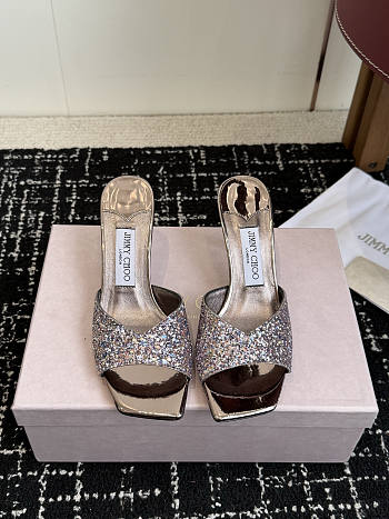 JimmyChoo Crystal-embellished sandals 