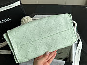 Chanel Small 25 Handbag Light Tiffany blue Caviar Gold size 30x26x14cm - 3