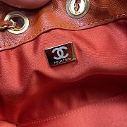 Chanel Mini 25 Handbag Orange caviar size 22x20x12.5cm - 3