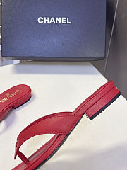 Chanel sandals red lambskin - 2