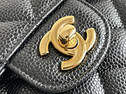 Chanel Flap Caviar Black Bag Gold Hardware Size 15.5 x 25.5 x 6.5 cm - 2