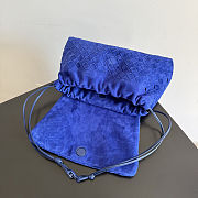Bottega Veneta Dustbag Giorno blue bag size 33x19x8cm - 6