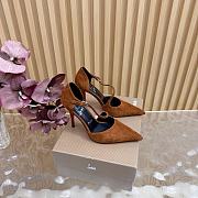 Christian Louboutin Veau Velours Miss Ziggyta 100 Pumps Brown - 4