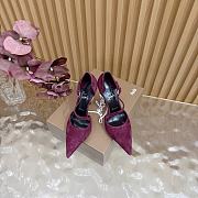 Christian Louboutin Veau Velours Miss Ziggyta 100 Pumps red  - 1