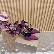 Christian Louboutin Veau Velours Miss Ziggyta 100 Pumps red  - 6