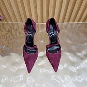 Christian Louboutin Veau Velours Miss Ziggyta 100 Pumps red  - 4