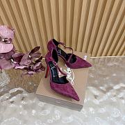 Christian Louboutin Veau Velours Miss Ziggyta 100 Pumps red  - 3