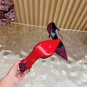 Christian Louboutin Veau Velours Miss Ziggyta 100 Pumps red  - 2