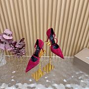 Christian Louboutin Veau Velours Miss Ziggyta 100 Pumps bright red - 6