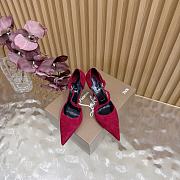 Christian Louboutin Veau Velours Miss Ziggyta 100 Pumps bright red - 5