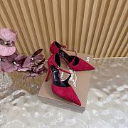 Christian Louboutin Veau Velours Miss Ziggyta 100 Pumps bright red - 3