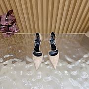 Christian Louboutin Veau Velours Miss Ziggyta 100 Pumps cream - 6