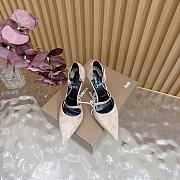 Christian Louboutin Veau Velours Miss Ziggyta 100 Pumps cream - 5