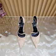 Christian Louboutin Veau Velours Miss Ziggyta 100 Pumps cream - 2