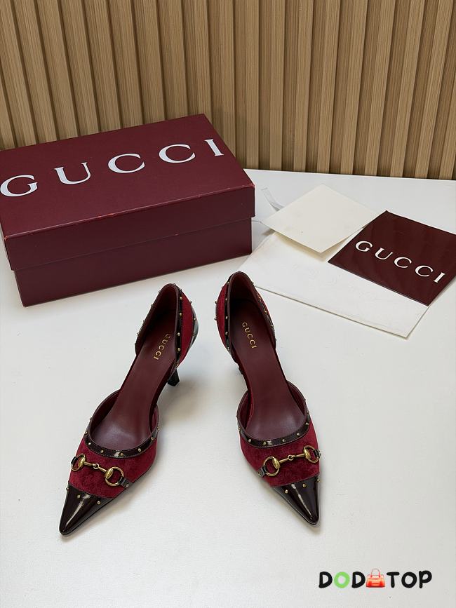 Gucci Women's Savoy pump Mid heel Height 75mm -06 - 1