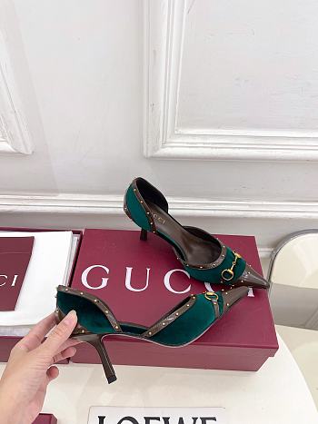 Gucci Women's Savoy pump Mid heel Height 75mm -07