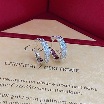 Cartier Love Earrings silver