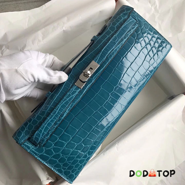 Hermes Kelly Cut crocodile leather bag size 31x13x2.5cm  - 1