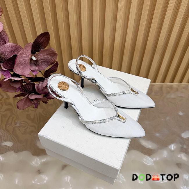YSL heels white 8cm - 1