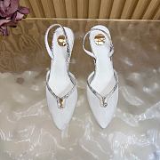 YSL heels white 8cm - 2